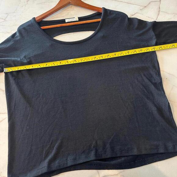 Rag & Bone Black Long Sleeve with Keyhole Cutout Back Women’s size Small - Picture 9 of 10